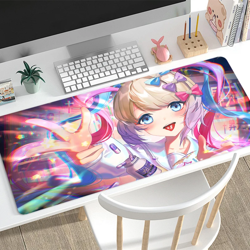 Mousepad Needy Girl Overdose Office Computer Desk Mat Keyboard Mouse Pad Laptop Cushion Large Non-slip Deskpad PC Anime Mousepad