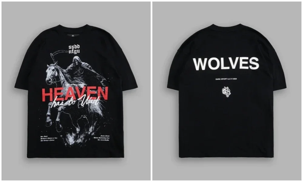 Premium Baumwoll-Freizeit-T-Shirt für Herren, Y2K Sommer Kurzarm Vintage Oversized T-Shirts, Fitness Streetwear Damen Oberteile Tee – Detail 9