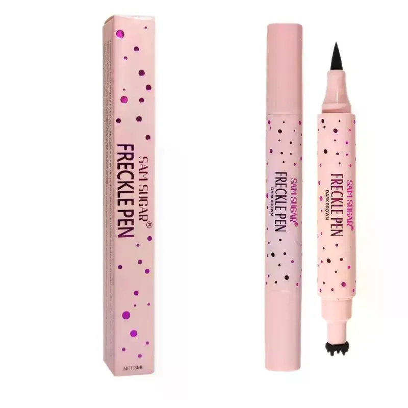 Natural Fake Freckles Pen Waterproof Face Brown Eyeliner Dot Spot Pen Makeup Waterproof Dot Spot Pen Pretend Makeup Tool 1PCs