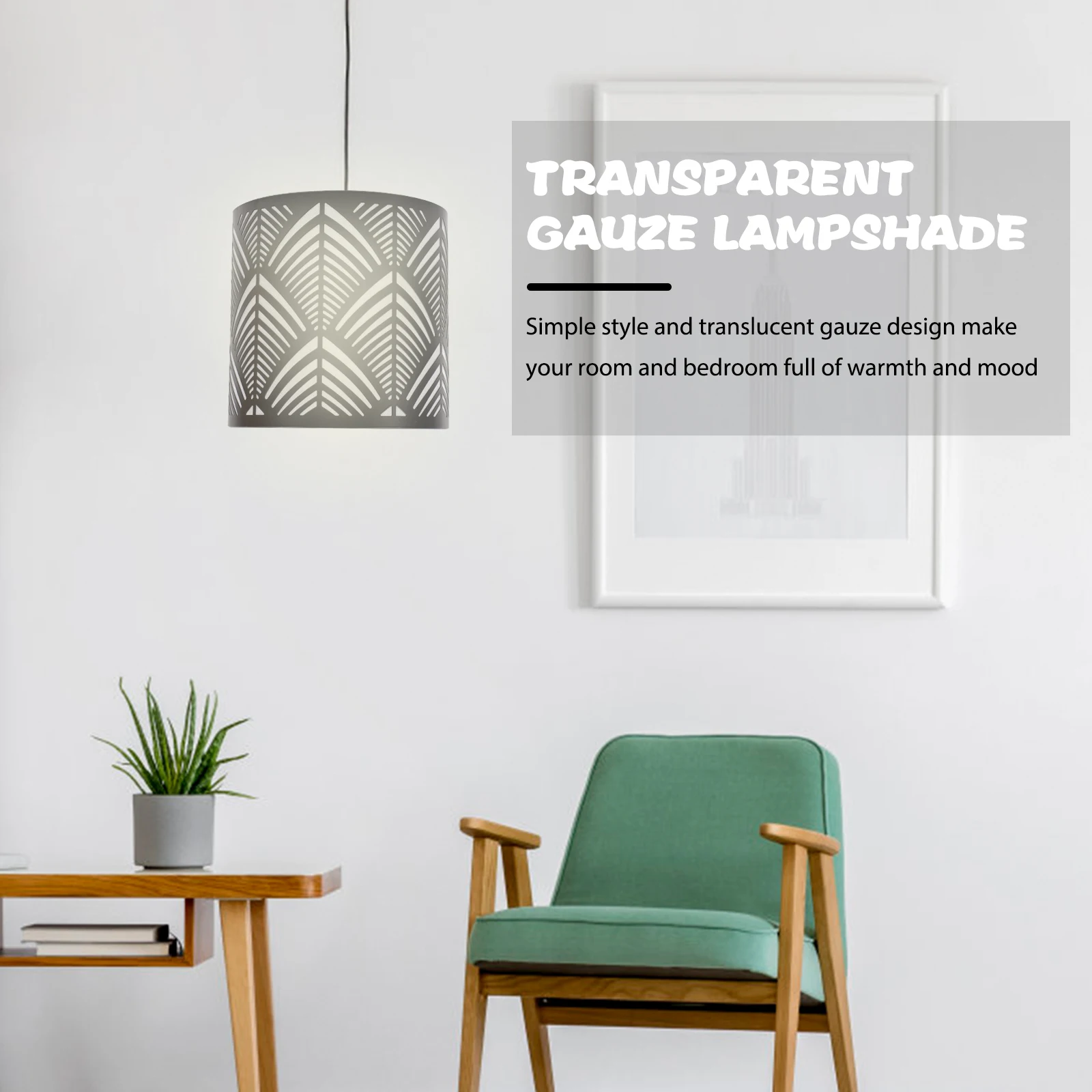 

E27 Iron Lamp Shades Black Fish Tail Pattern for Table Lamps Bedroom Living Room Modern Anti Glare Lighting Accessories