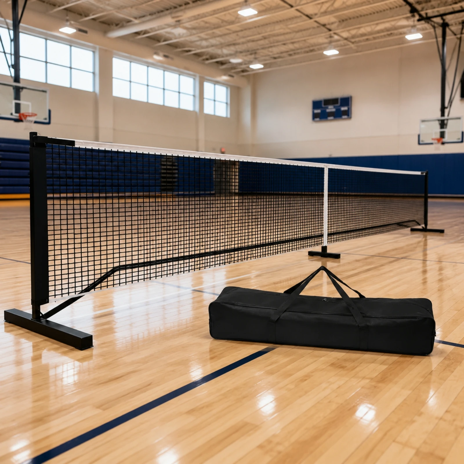 Pickleball Net System Outdoor Pickleball Net Set with Carry Bag Heavy-Duty Quick Assembly for Athletes, Backyard, Driveway