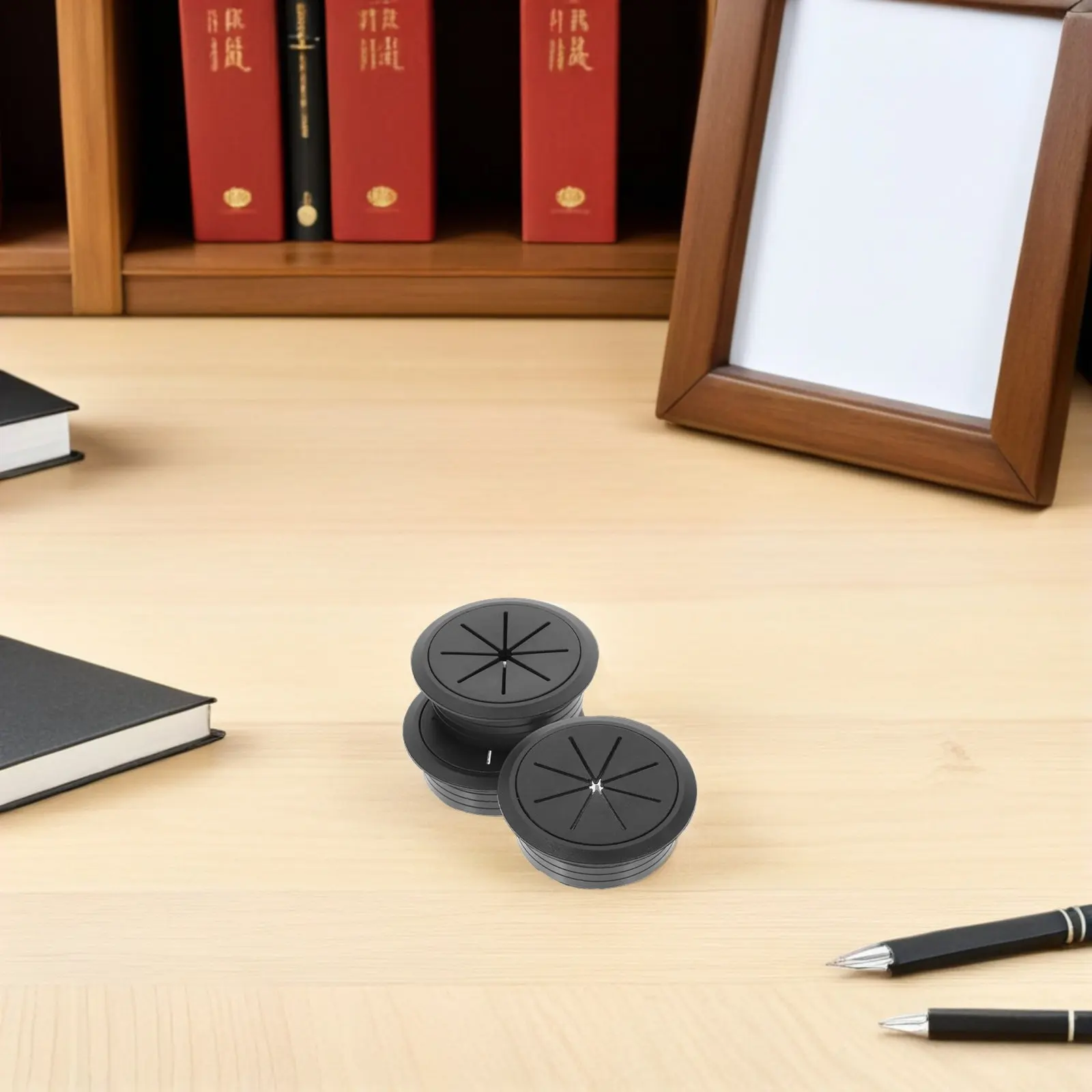 20Pcs Desk Grommets Hole Covers Round Plastic Cable Cord Wire Pass Through Hole Caps Decorative for Computer Table Home Office