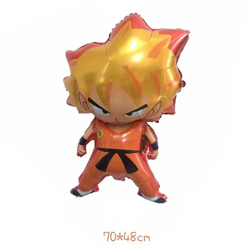 1set Dragoned Ball Z Foil Latex Ballon Kids Favor Birthday Gift Party Supplies 18in Round 32in Number Helium Globos Party Decor