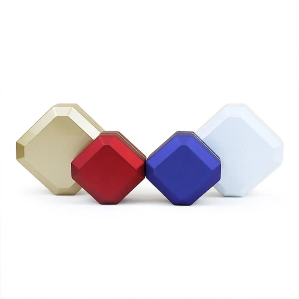 صندوق عرض خاتم الزوجين ، منظم المجوهرات ، تغليف الهدايا الفاخرة ، حالات التخزين ، ضوء LED