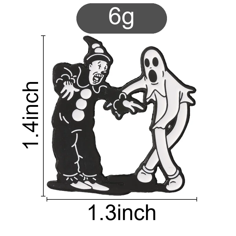 Halloween Spooky Tarot Witch Mischief Raccoon Clown Ghost Enamel Badge Variety Art Decor Pin Set Gift For Gothic Fans