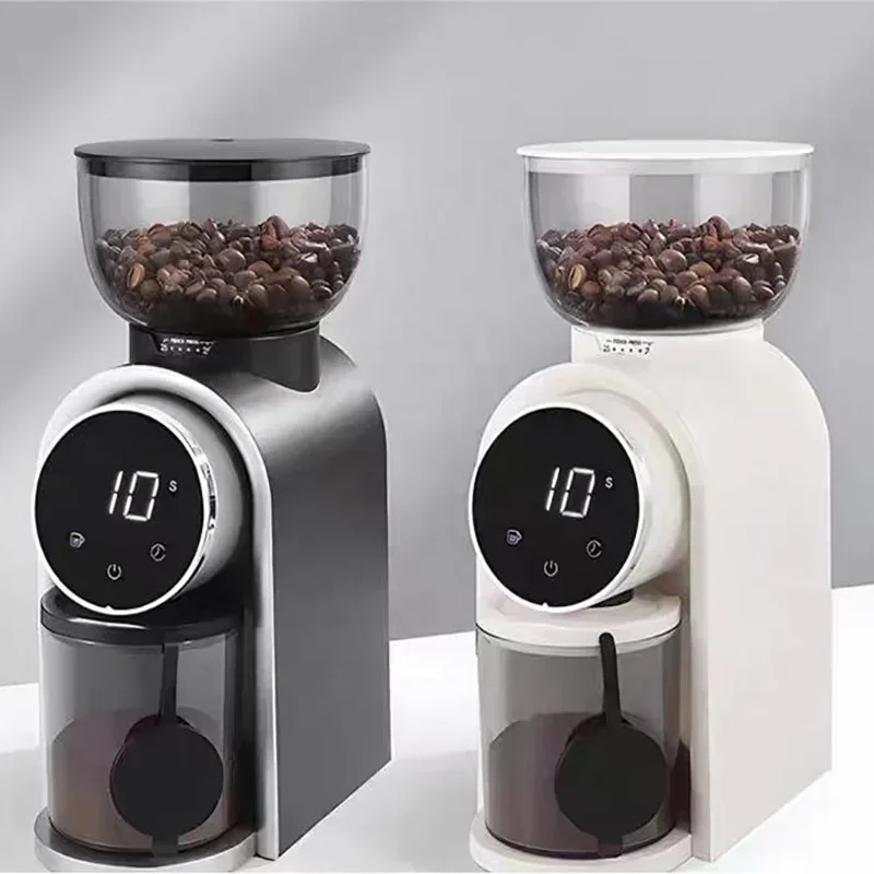 

Durable and Cheap One-key Powder Extraction Commercial Household Stainless Steel Burr Adjustable Coffee Bean Grinders