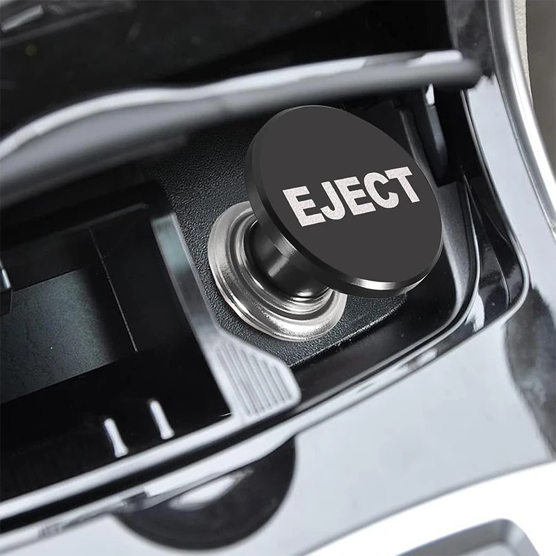 EJECT زر ولاعة السجائر في السيارة بأكسيد الألومنيوم العالمي 12 فولت استبدال ملحق يناسب معظم مقبس المركبات