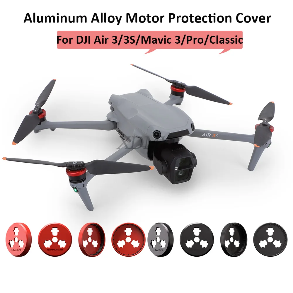 Sunnylife Aluminum Alloy Dust-proof Engine Guard Motor Protection Cover For DJI Air 3/Air 3S/Mavic 3/Mavic 3 Pro/Mavic 3 Classic