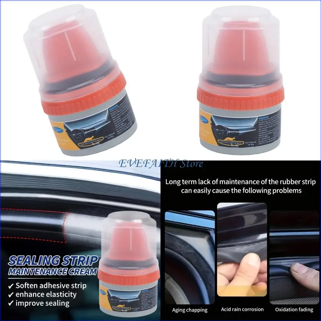 124B Rubber Protectant Plastic & Vinyls Trim Restorer For Doors And Window To Reduce Friction And Extend Usage Time