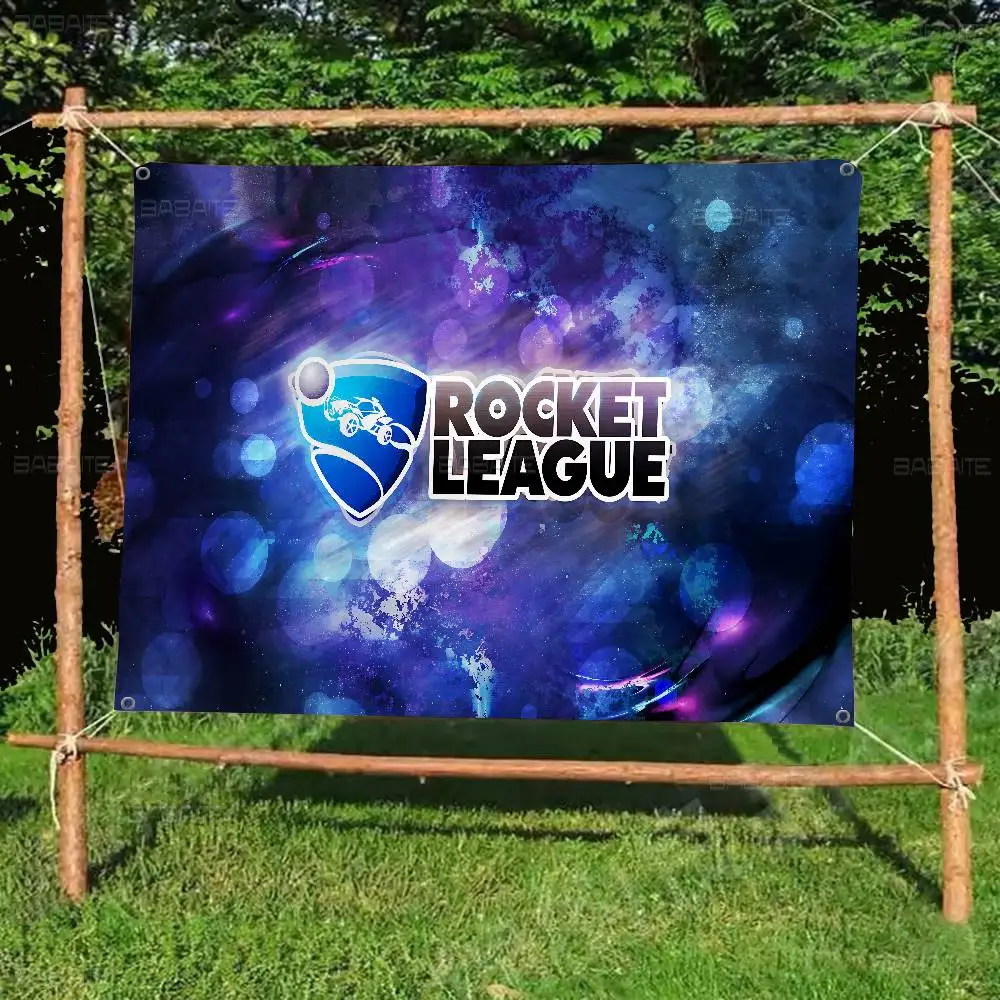 Game Rocket League Creative Pattern Hanging Flag Polyester Printed Banner Hand Pulled Flag