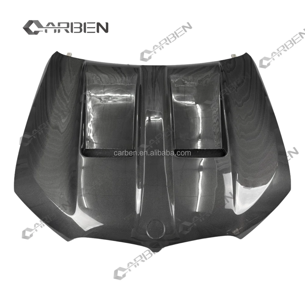 

Высококачественный капот из углеродного волокна CARBEN для X5M/X6M (G05/G06 F95/F96) с вентилируемым болтом, черный углеродный новый