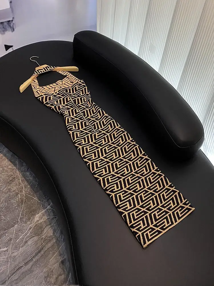 Ele Maglia a vita alta lunga Dr Svel Neline Sexy Strapl Slim-Fit Ci Commute Sle ingresso Ladies Dr