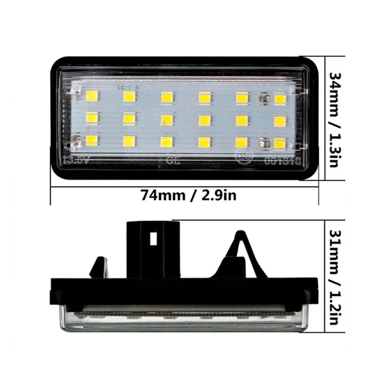 20 set Number License Plate Light For Lexus J100 J120 LX470 GX570 Toyota J100 J120 J200 Land Cruiser For Toyota Reiz 4D Mark X