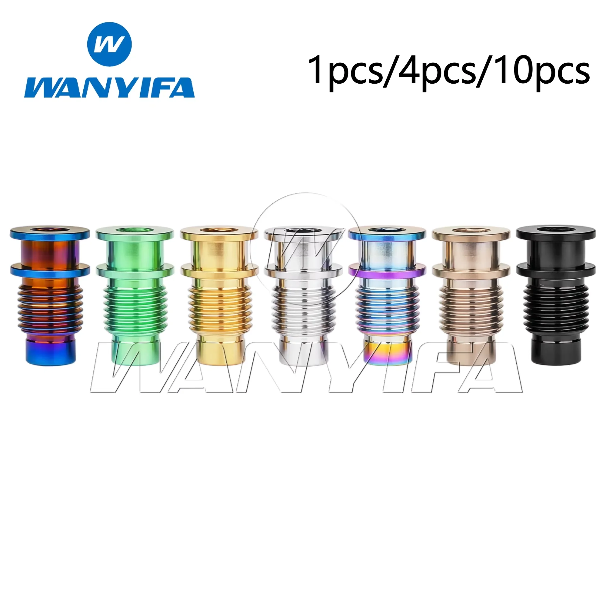 Wanyifa Titanium Alloy Bolt M10x20.5mm DA9270 R8150  SRAM Road Rear Pull Titanium Alloy 1.0mm Pitch Pivot Screw 1/4/10pcs