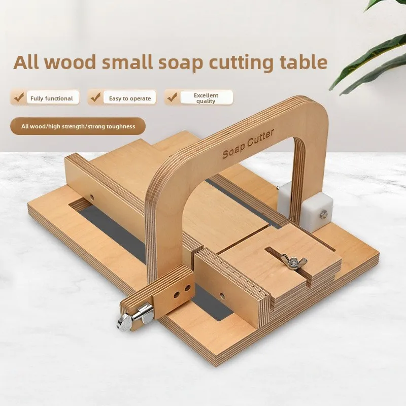 2026 Solid Wood Wire Soap Cutter, Knife Type Cutting Tool for Handmade Cold Process Soap Household Soap Slicer