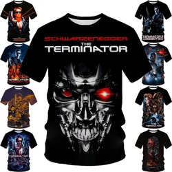 Terminator 3D Print Men's Short-sleeved T-shirt Summer Unisex Casual Round Neck Fashion Sports Cool Top Harajuku Street Style