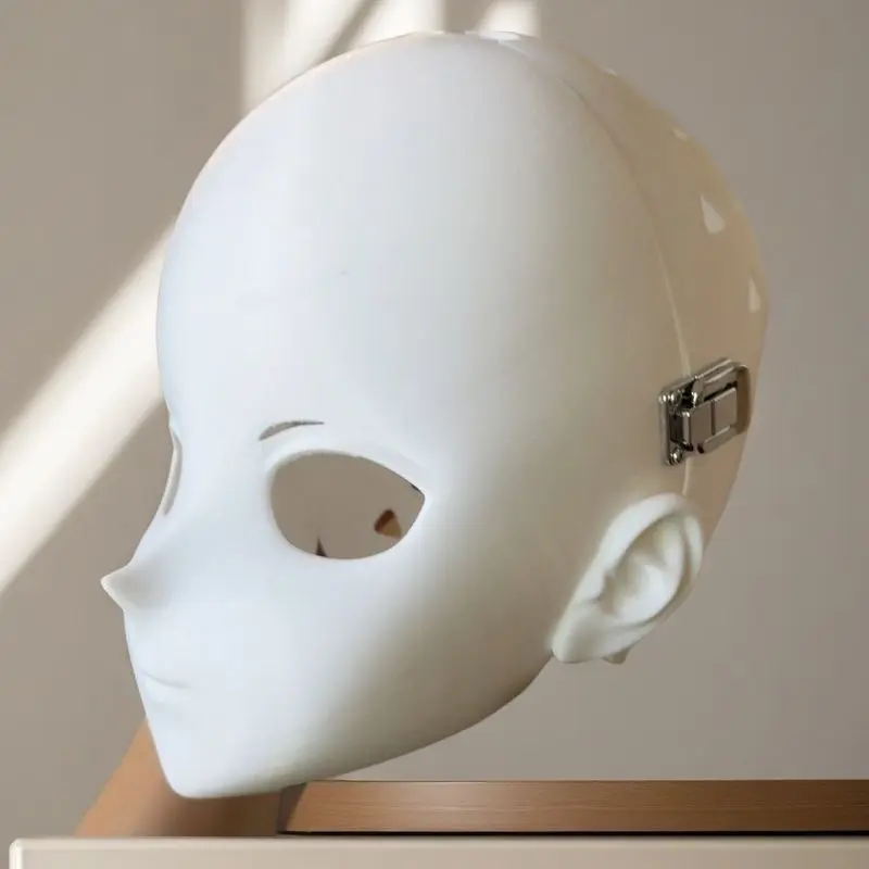 Customize Character Boy/Bily Kigurumi Half Head with Lock Anime Cosplay Kigurumi Mask COS Headgear