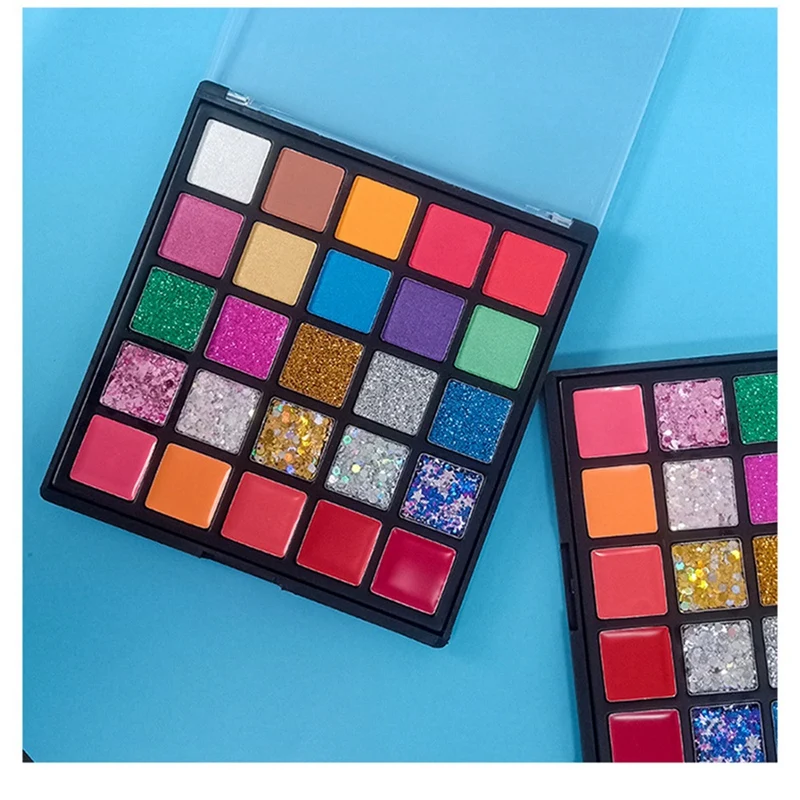 25 Colors Shimmer Matte Eyeshadow Beauty Colorful Eyeshadow Makeup Cosmetic Women (1 Box)