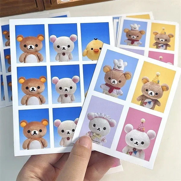 

new Steve Cute Bear ID Photo Sticker