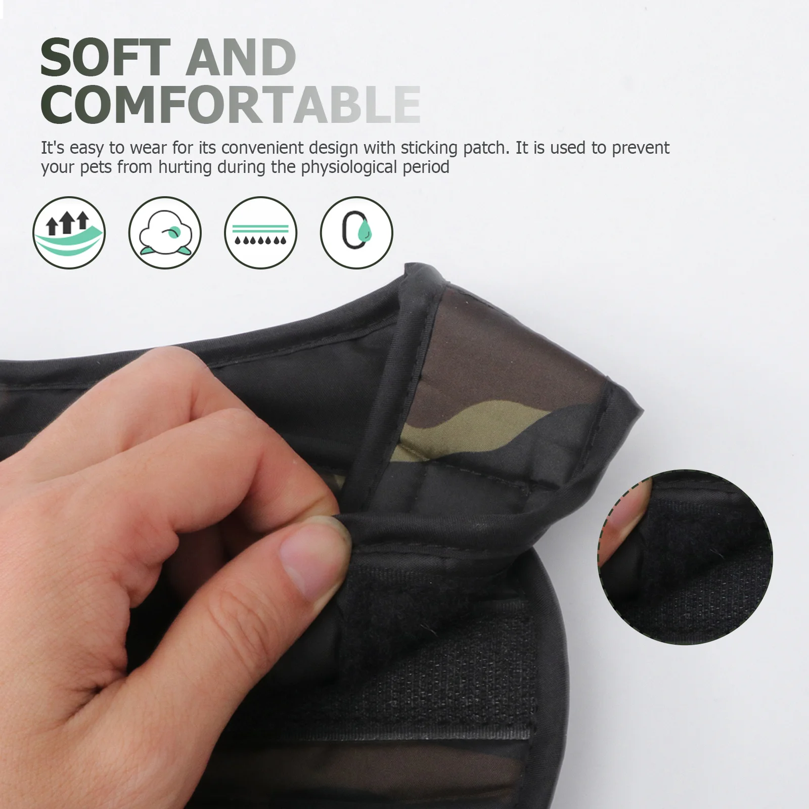 

3pcs Cotton Pet Dog Pants Puppy Reusable Sanitary Diapers Comfortable Durable Eco-Friendly Washable For Dogs Leak Proof