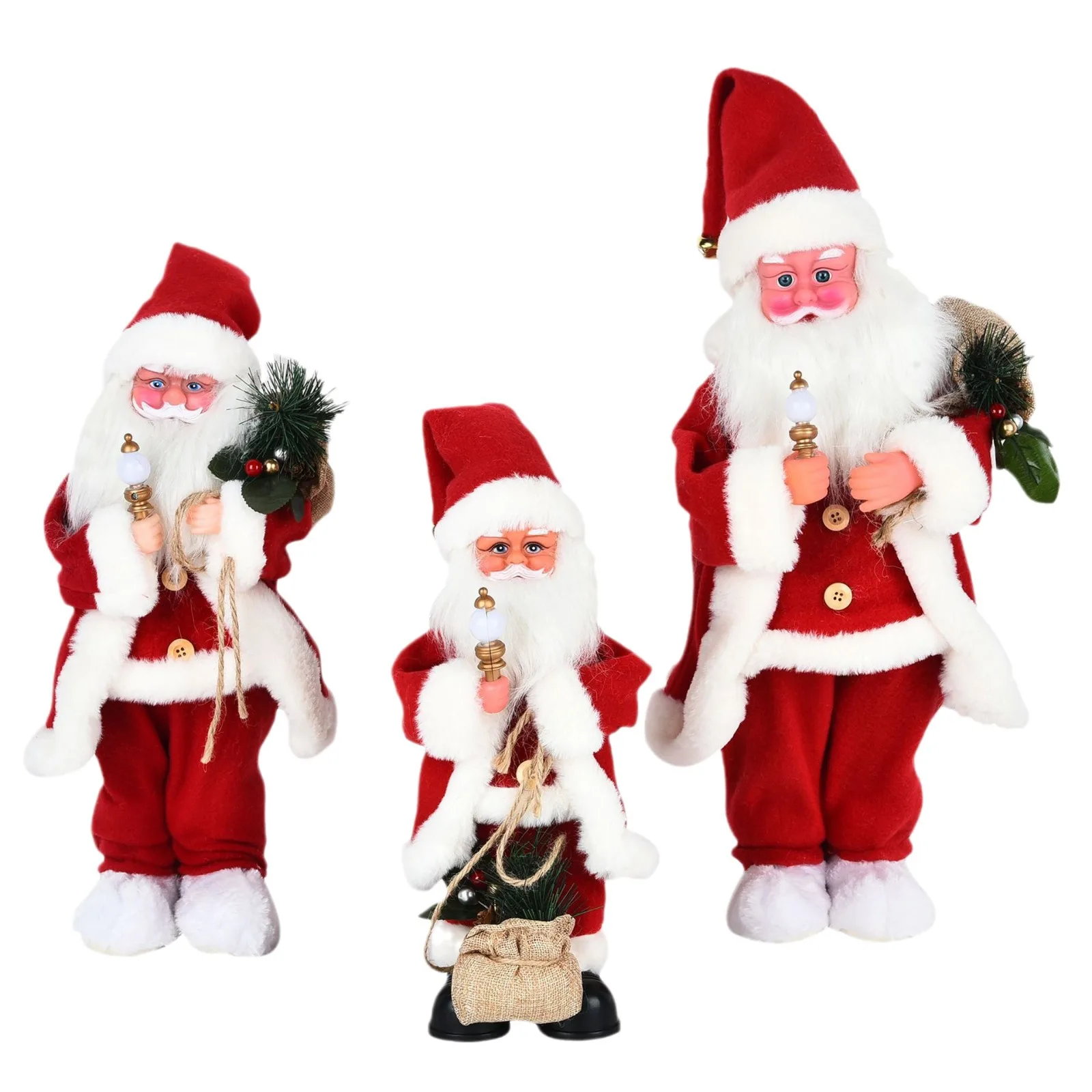 Christmas Electric Santa Claus Ornament Children's Christmas Toys Singing Electric Christmas Toys Gifts