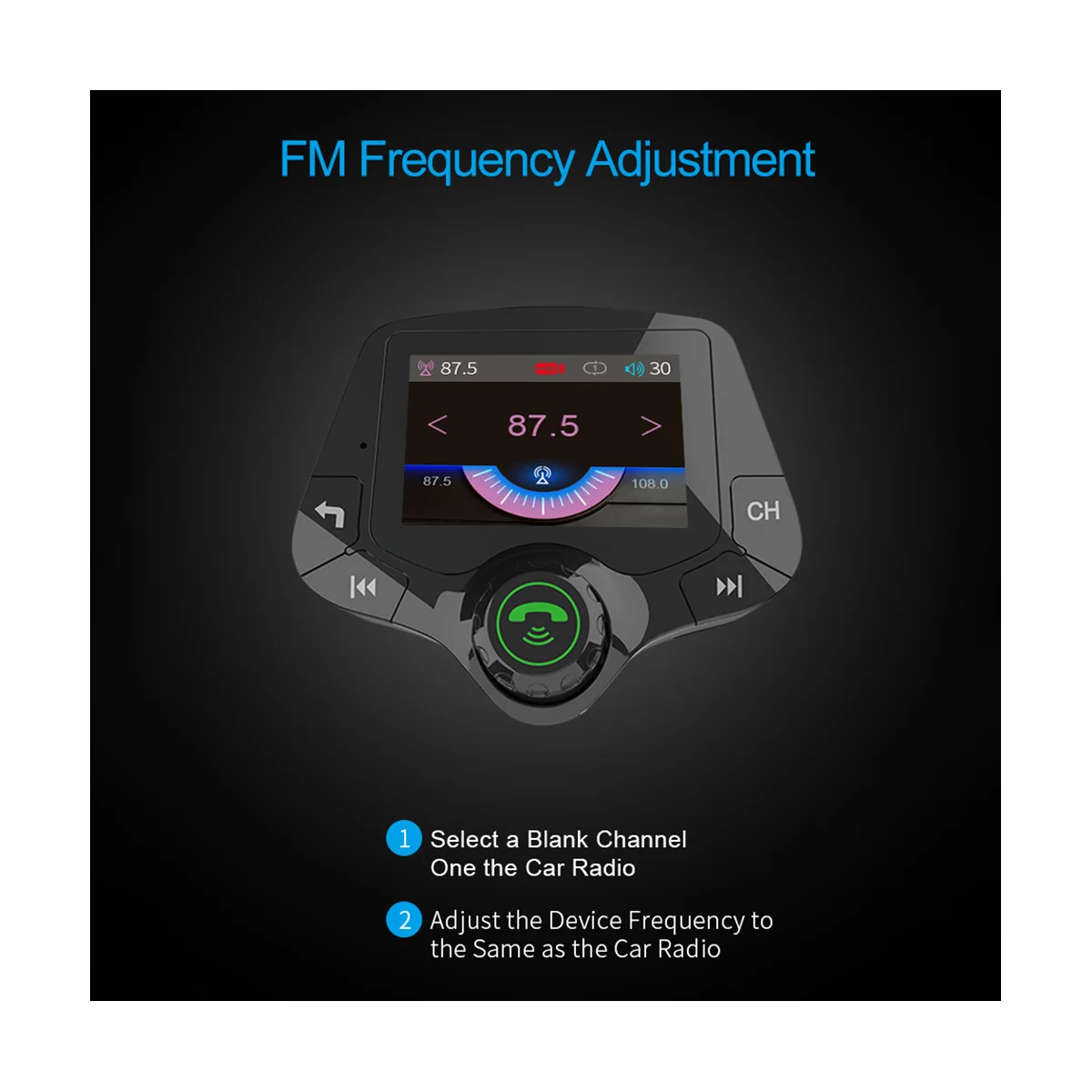 G24 FM Transmitter Car Bluetooth Audio Receiver Car MP3 Player Universal Car