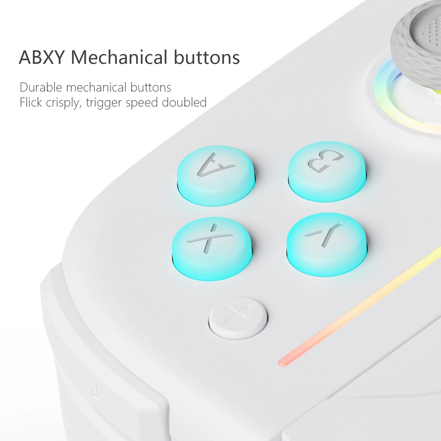 LinYuvo Wireless Switch Controller KS52 for Nintendo NS/OLED,Wireless Joypad Controller with Adjustable Vibration&Large Battery