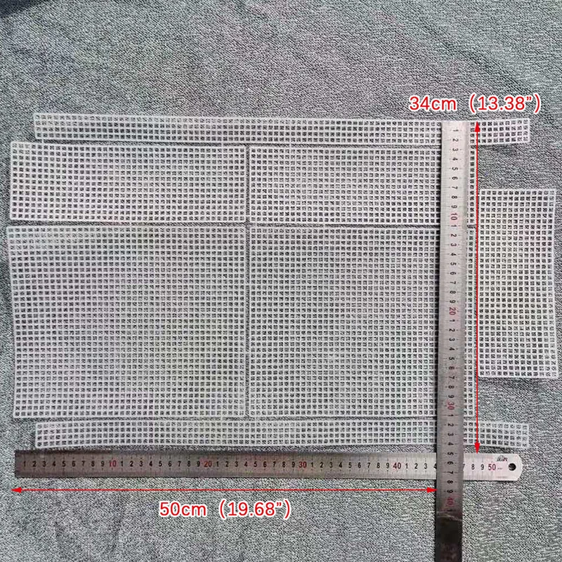 Plastic Mesh Cloth Grid Plate For Bags Making DIY Handcraft Bags Weaving Material Latch Hook Plastic Grid Hook Crafts Accessorie