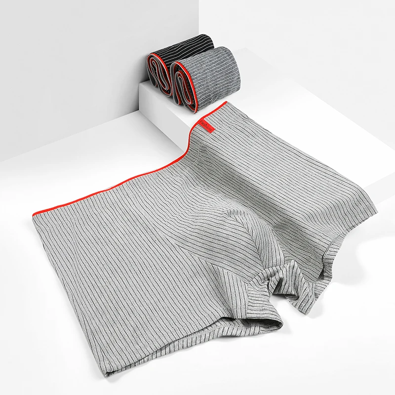 5PCS Men's pure cotton antibacterial underpants, men's boxer briefs. Men's shorts, sports boxer shorts. Men's trendy boxer brief
