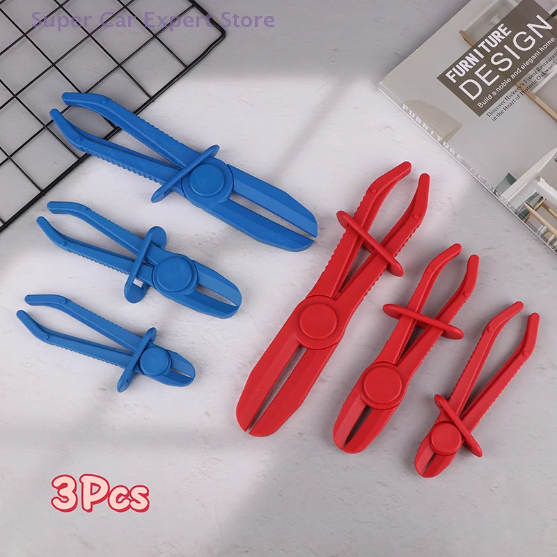 3Pcs/Set For Car Repair Hose Clamp Removal Hand Tool Hose Tube Clamp Pliers Tool Brake Fuel Water Line Clamp Pliers