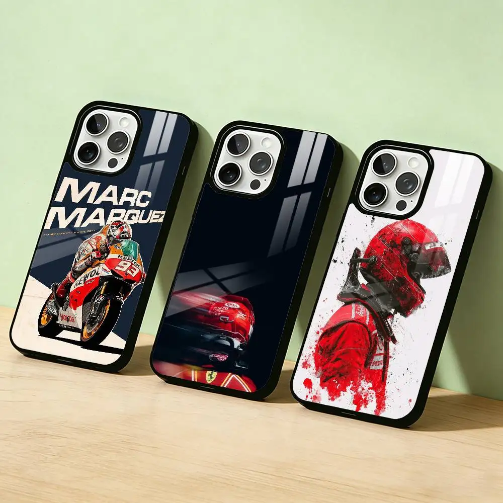 

AAA moto g-p winner M-Marc Phone Case For iPhone 17,16,15,14,13,12,11,Pro Max,Plus Candy Silver Cover