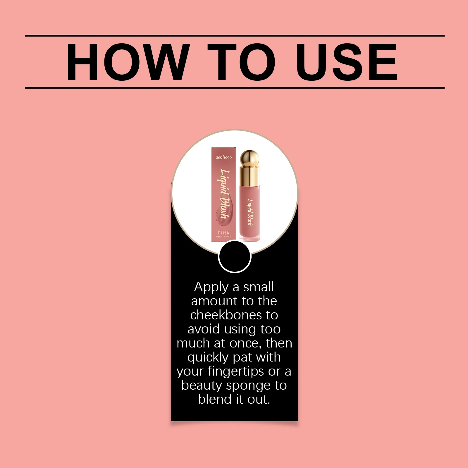 3-in-1 Multipurpose Blush Facial Makeup Blush with a Moisturizing Texture, Non-Drying, Color-Retaining, and Long-Lasting