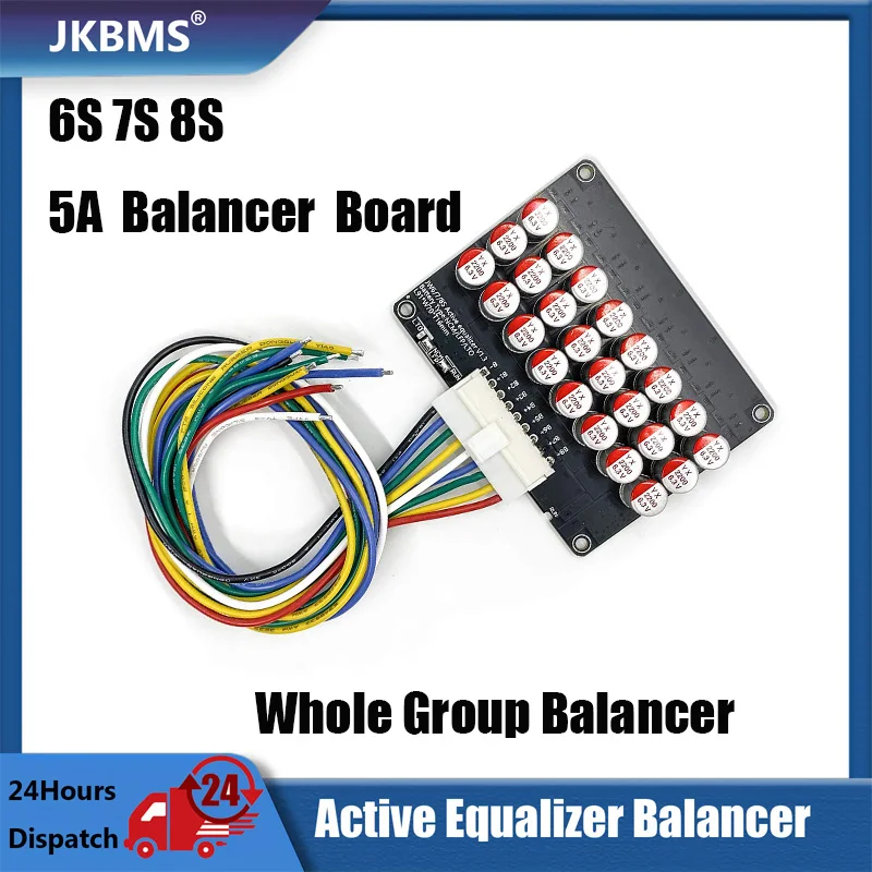 6S 7S 8S 5A Active Equalizer Balancer Equalizer Lifepo4 Li-ion Lithium Lipo/Titanate LTO Energy Transfer Board Whole Group PCB