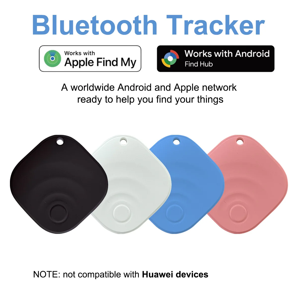 

Bluetooth-трекер для IOS или Android, отслеживающая бирка Smart Finder/трекер для багажа, совместимый с IOS Find My или Google Find Hub
