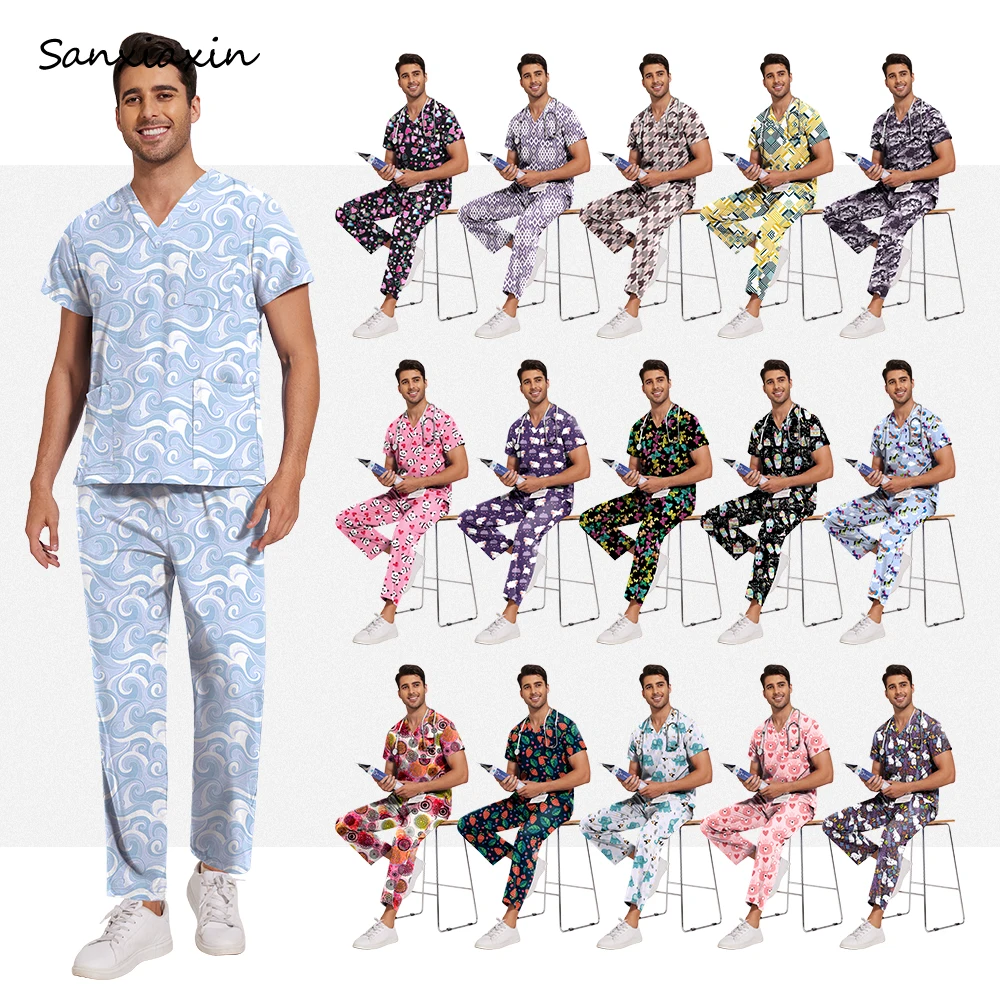 roupas-medicas-masculinas-conjunto-de-scrubs-impressos-uniformes-de-enfermagem-e-cirurgia-de-alta-qualidade-uniformes-medicos-por-atacado-uniforme-de-farmaceutico