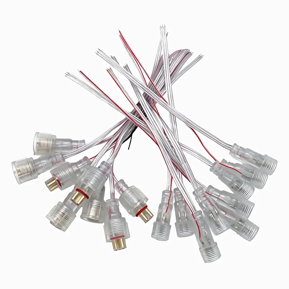 Clear Transparent wire xConnect type 20 Pair 3 Core BLACK Waterproof Pigtail Flat Wire Connectors