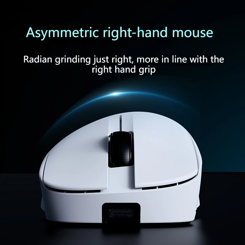 AJAZZ AJ179 Mouse Gaming Nirkabel Tri-Mode Desain Ringan untuk Tangan Sedang dan Kecil Basis Pengisian Daya Daya Tahan Lama Mouse Esports