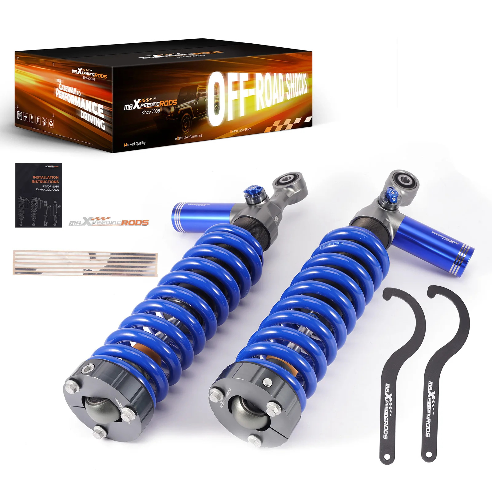 

For X3 Series New 2-3 Inches Remote-Reservoir Coilover Shocks For Ranger 2011-2018 AWD