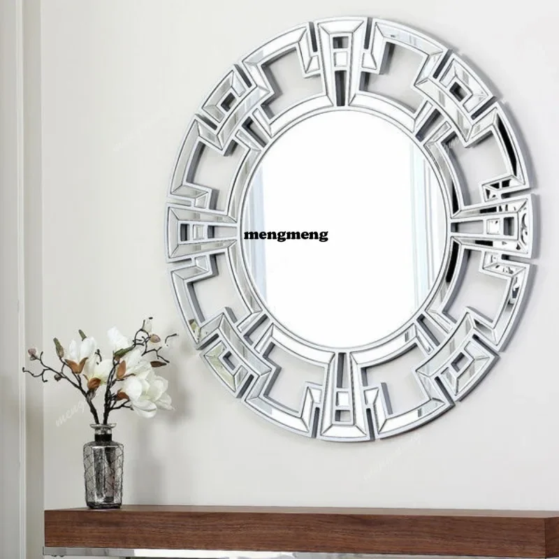 H134 European sunglasses dining side wall decorative mirror round bathroom bedroom fireplace art mirror