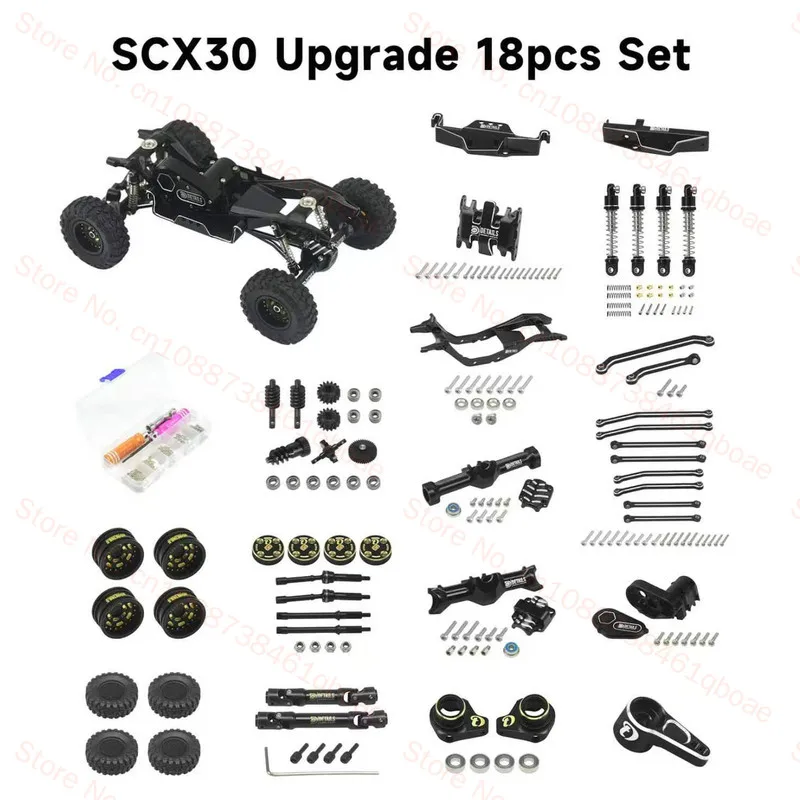 Axial Scx30 Remote control car metal upgrade accessories shock absorber Wheel hub Tire frame Wave box Drive shaft axle housing