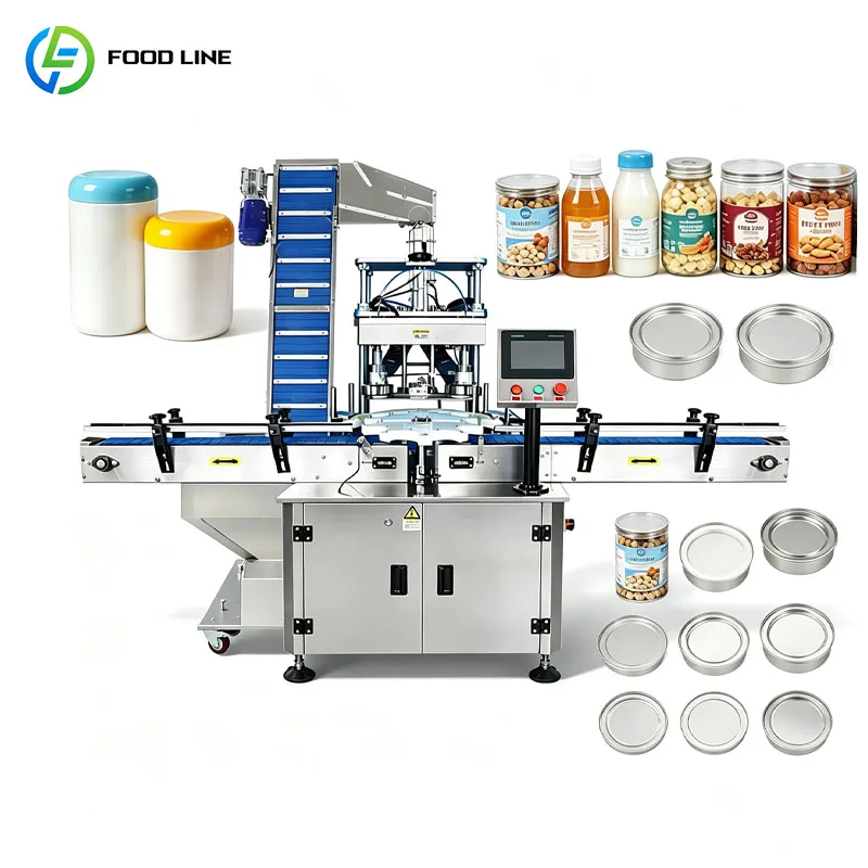 Automatic Rotary Bottle Capping Machine Screw Capper For Food Packaging Line Customized