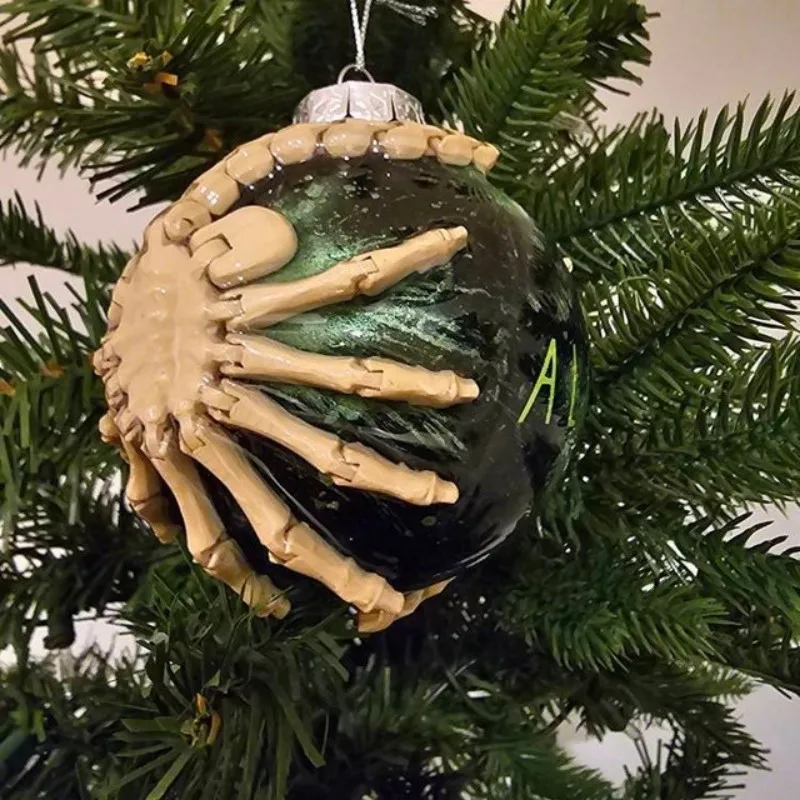 The perfect ornament for an alien lover  Halloween Dark Alien Halloween Horror Decoration Christmas Tree Decor