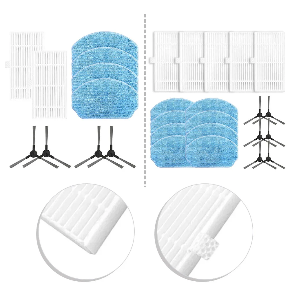 For Cecotec For Conga Animal X 08604 Side Brush HEPA Filter Mop Pad Kit Robot Vacuum Cleaner Parts Replacement Accessories Set
