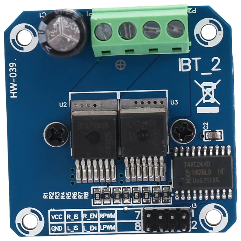 1PC BTS7960 43A H-Bridge High Power Motor Driver Module Car Current Diagnostic Module