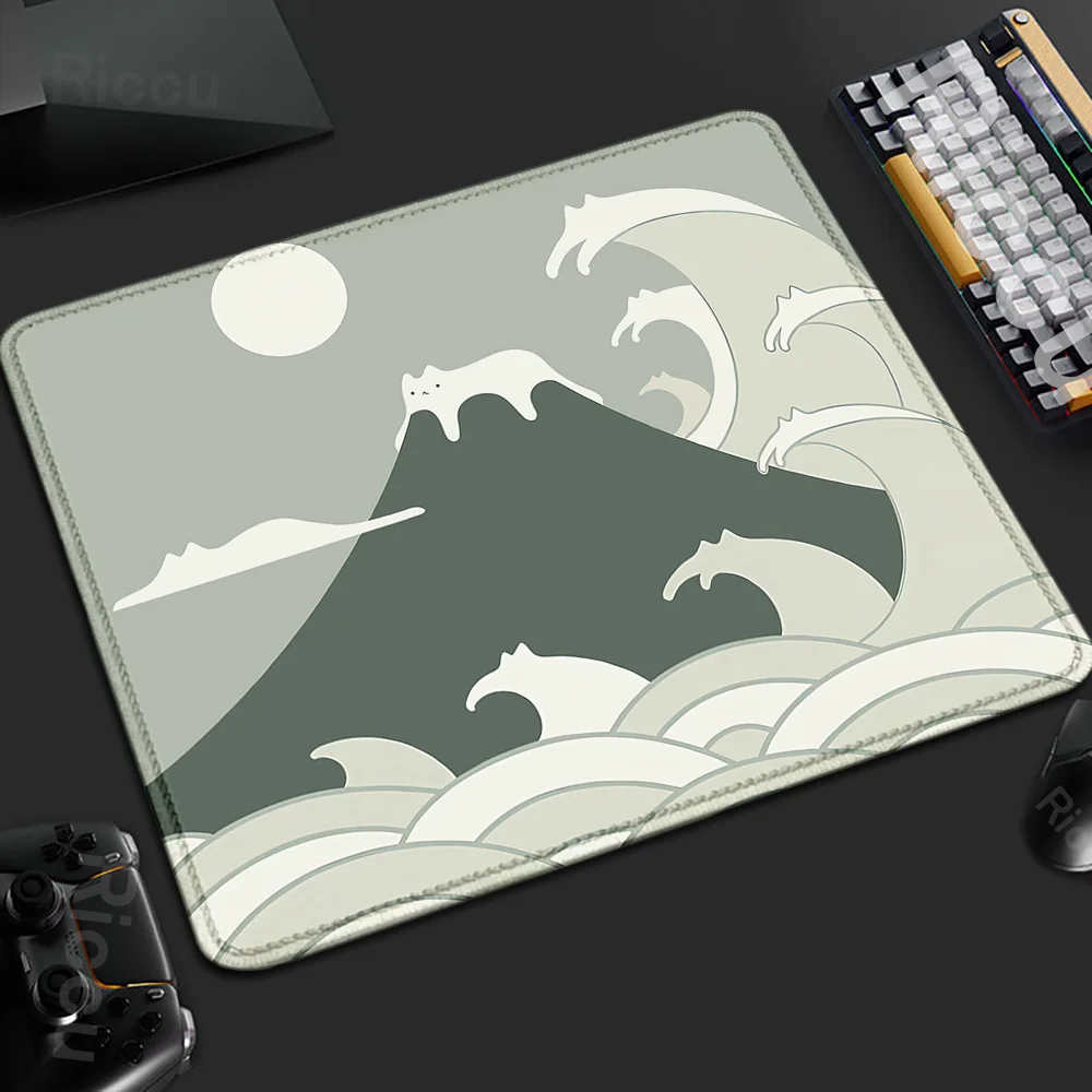 

Игровой коврик для мыши с улучшенной точностью, с прошитыми краями, тканевый, для дома и офиса