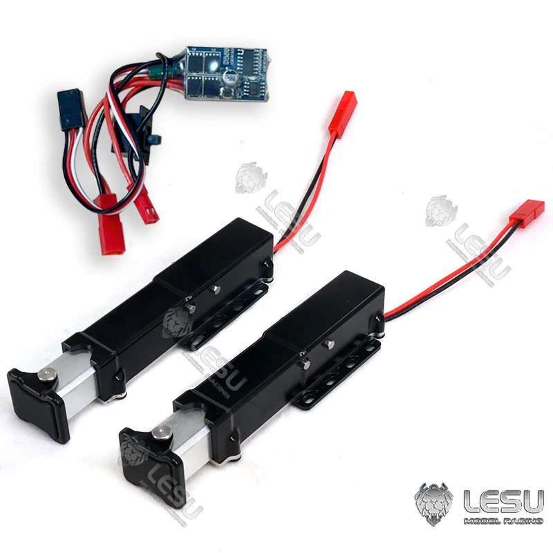 LESU-Metal Elétrica Levantamento Pernas, Reboques Hidráulicos, Modelo de Caminhões, RC Toy, 30A ESC, 1, 14 Controle Remoto, THZH1506