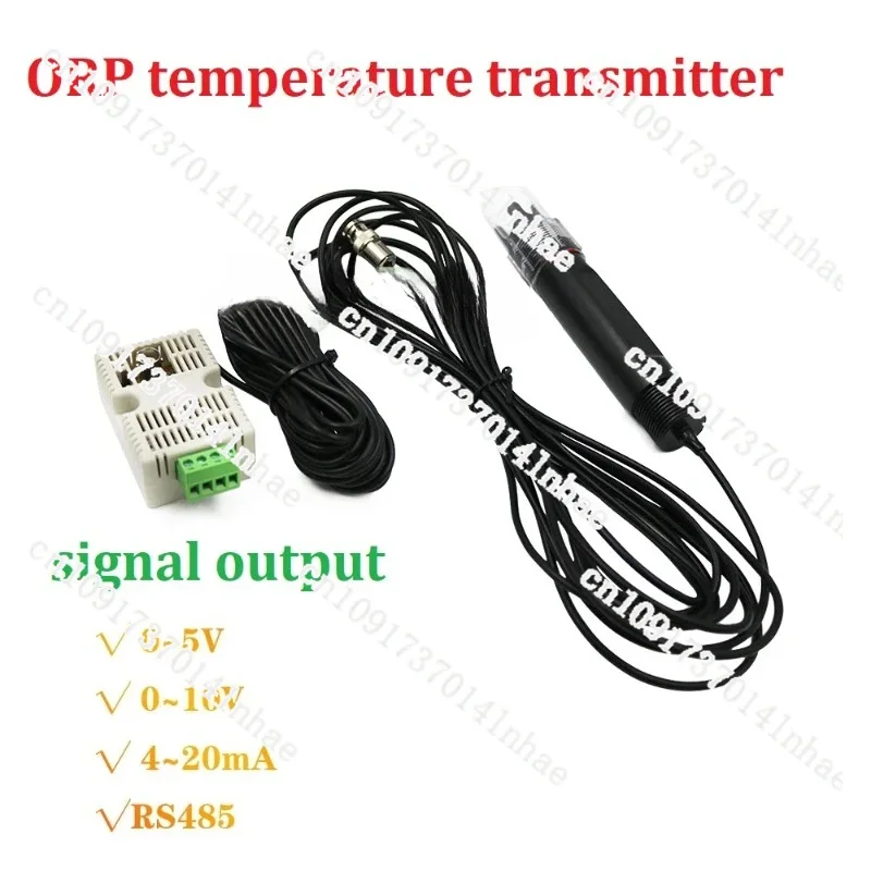 Temperature Transmitter Redox Potential Sensor Module Voltage 0-5V 0-10V 4-20mA RS485 Output Meter Water Quality