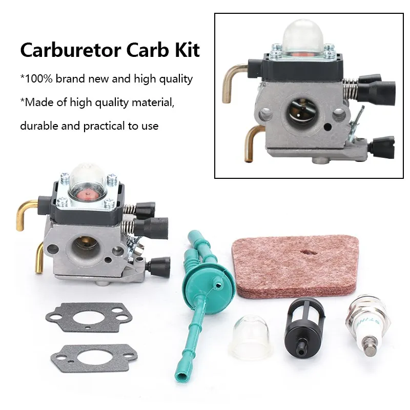 CMCP Carburetor Kit For Stihl FS38 FS45 FS55 FS55C FS55R FS55RC FS46 FS46C KM55 HL45 FS45C FS85 String Trimmer Weed Eater Parts