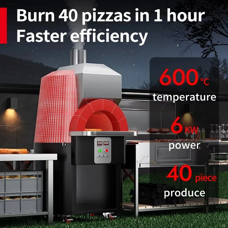 Custom Commercial Pizza Oven 18000W Electric Kiln 600mm Adjustable Thermostat 380V Bakery customized aliexpress custom stickers