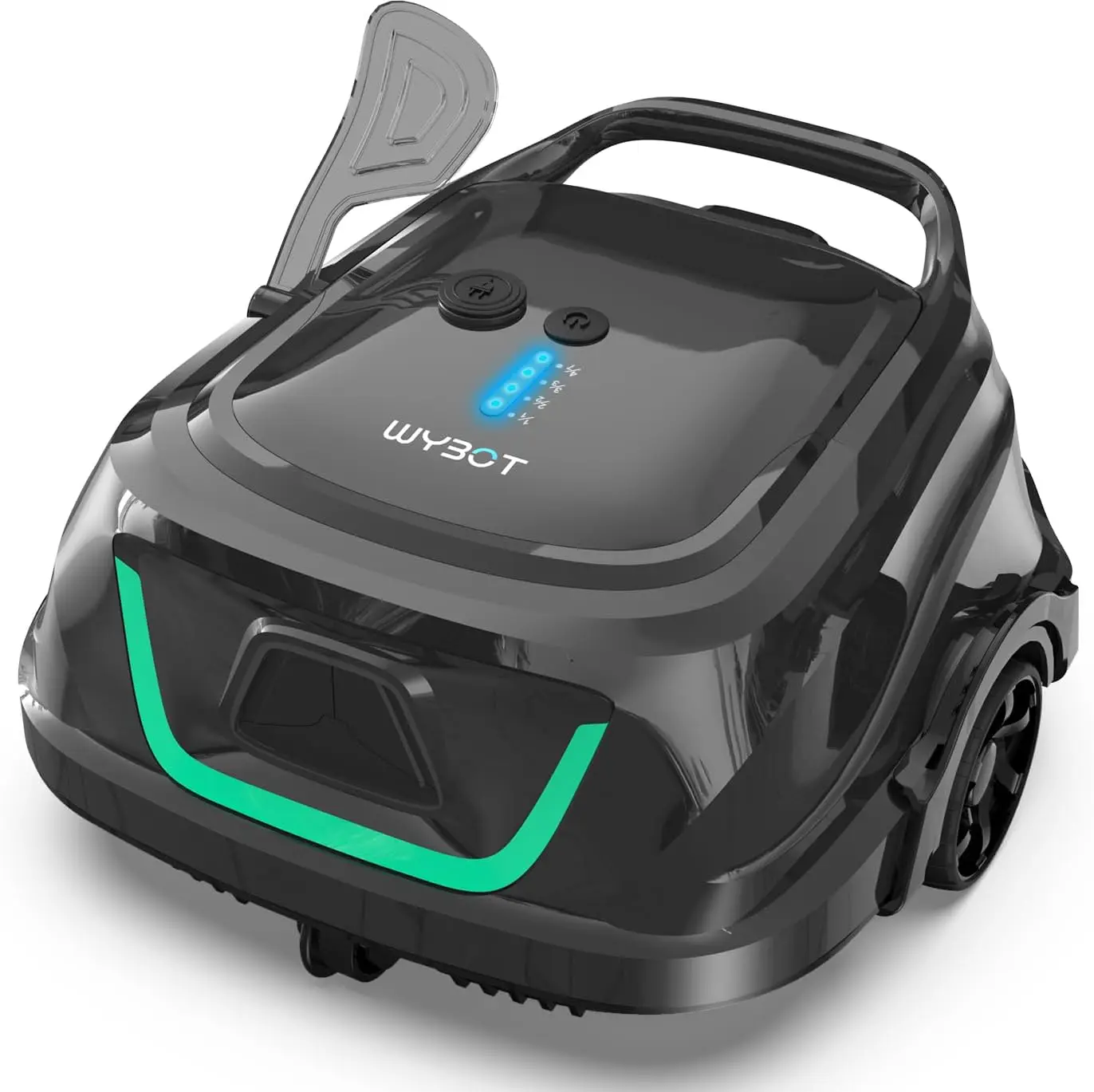 A1 Cordless Robotic Pool Cleaner, Automatic Pool Vacuum with 120 Mins, Double Filters, LED Indicator, Fast Charging, Ideal for A